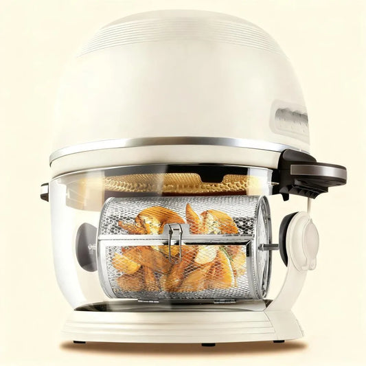 No More Scrubbing! Non-Toxic, Self-Clean Air Fryer in Sleek White
