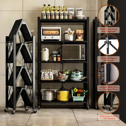BUY 2 GET 2 FREE! 5-Shelf Heavy Duty Rack - Includes FREE Storage Boxes!