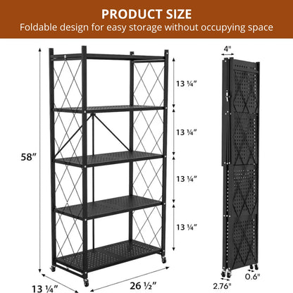 BUY 2 GET 2 FREE! 5-Shelf Heavy Duty Rack - Includes FREE Storage Boxes!